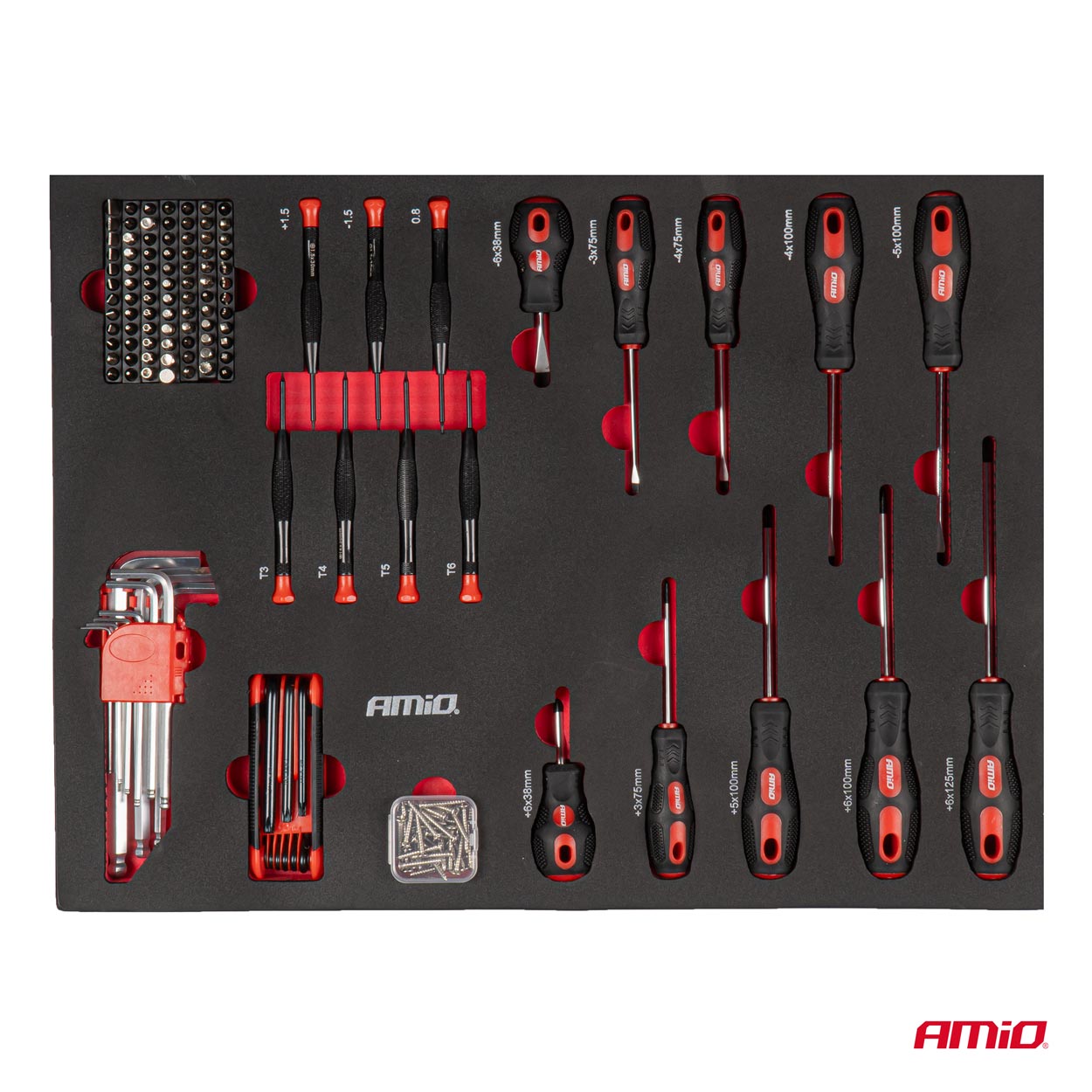 Portautensili con inserti in EVA