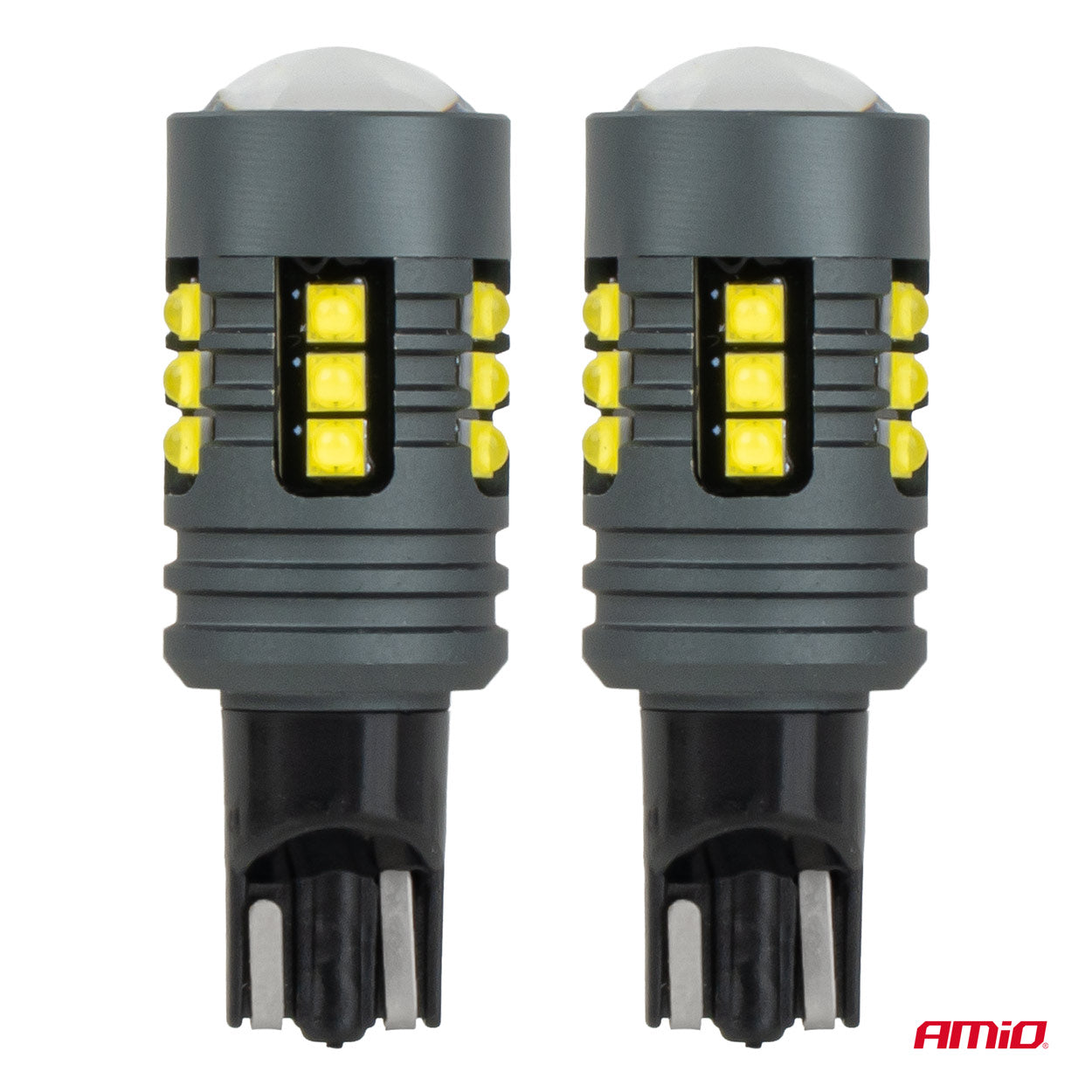 Lampadina LED T15 con 18 LED SMD 2525 vista laterale