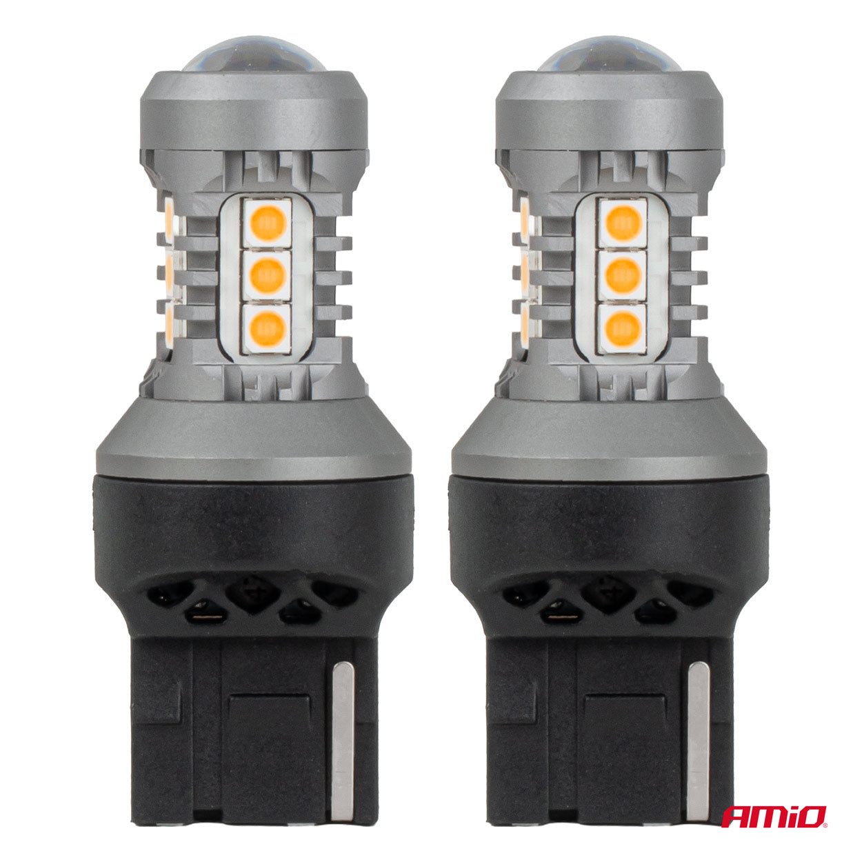 Orange LED-pære med 7440-sokkel