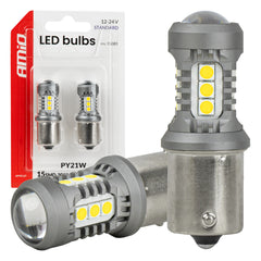 Lampadina LED con attacco BAU15S/PY21W per 12/24 V