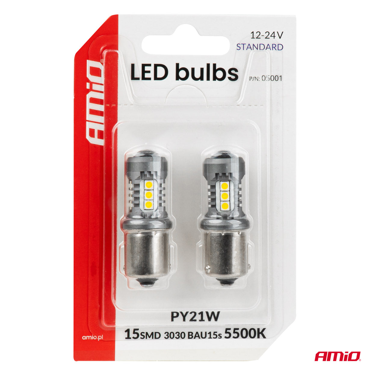 Lampadina LED con attacco BAU15S/PY21W per illuminazione veicolo