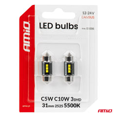 Lampadina LED con 3 LED SMD 2525 e tecnologia CANBUS