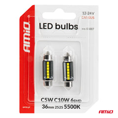 Lampadina LED CANBUS bianca per illuminazione auto
