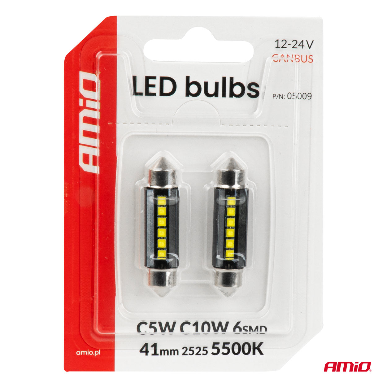 Lampadina LED con 6 LED SMD 2525 e illuminazione bianca