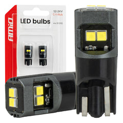 Lampadina LED T10 con CANBUS, luce bianca e 12/24 V