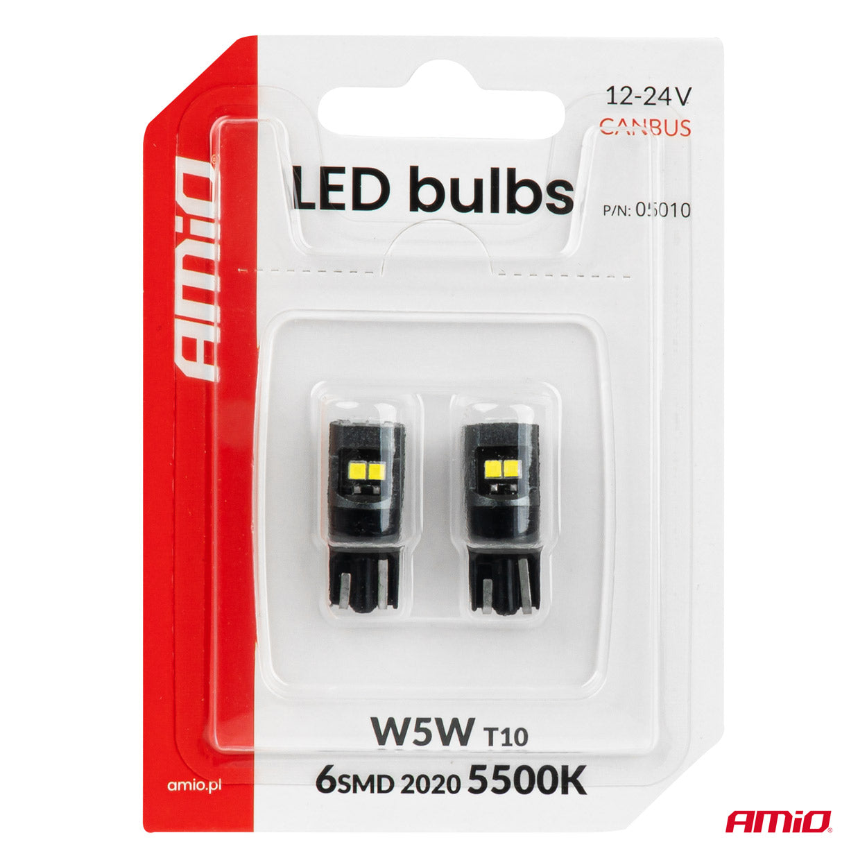 Lampadina LED T10 per sistemi 12/24 V