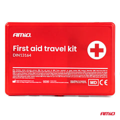 Kit di pronto soccorso compatto per auto in box di plastica