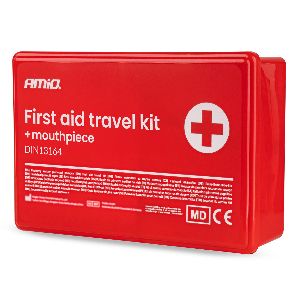 Kit di pronto soccorso per auto in scatola di plastica