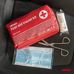 Kit di pronto soccorso completo con contenuto per il primo intervento premedico