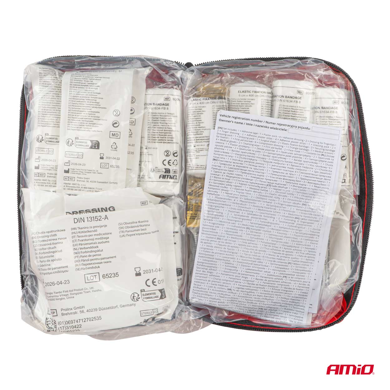 Kit di pronto soccorso compatto per auto e casa