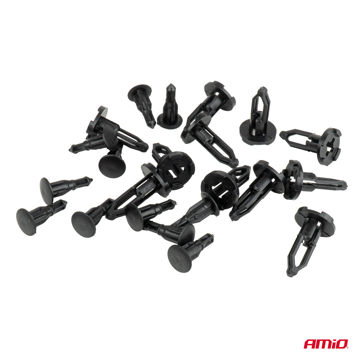 Clip ad espansione per componenti auto con lunghezza di 28 mm e diametro di 9 mm
