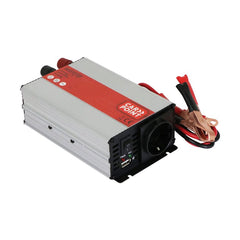 Inverter Carpoint 12V-230V 600W con morsetti per batteria 