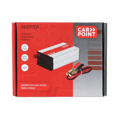 Inverter Carpoint 12V-230V 600W con morsetti per batteria 
