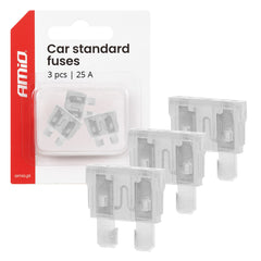 Fusibili auto STANDARD da 25A, 3 pezzi.