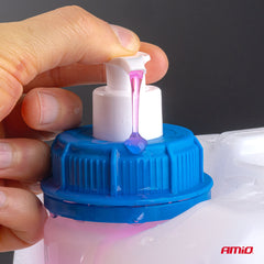 Contenitore per acqua da 30 litri con rubinetto e dispenser per sapone