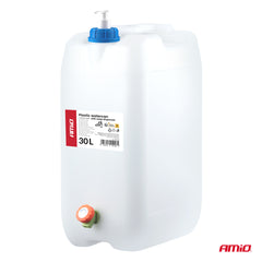 Tanica d’acqua bianca con ampia apertura di riempimento