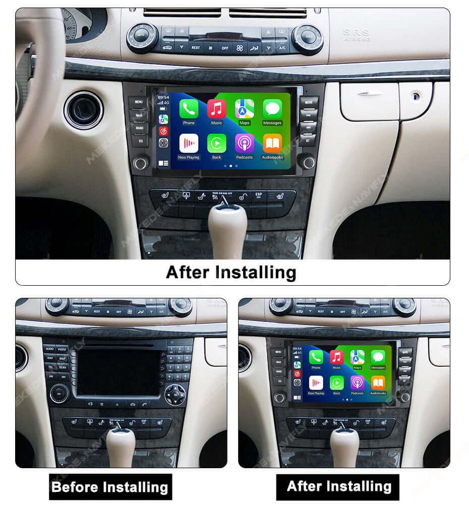 Mercedes-Benz W211 - autoradio da 8" con Apple CarPlay e Android Auto – Carmediaeurope.com