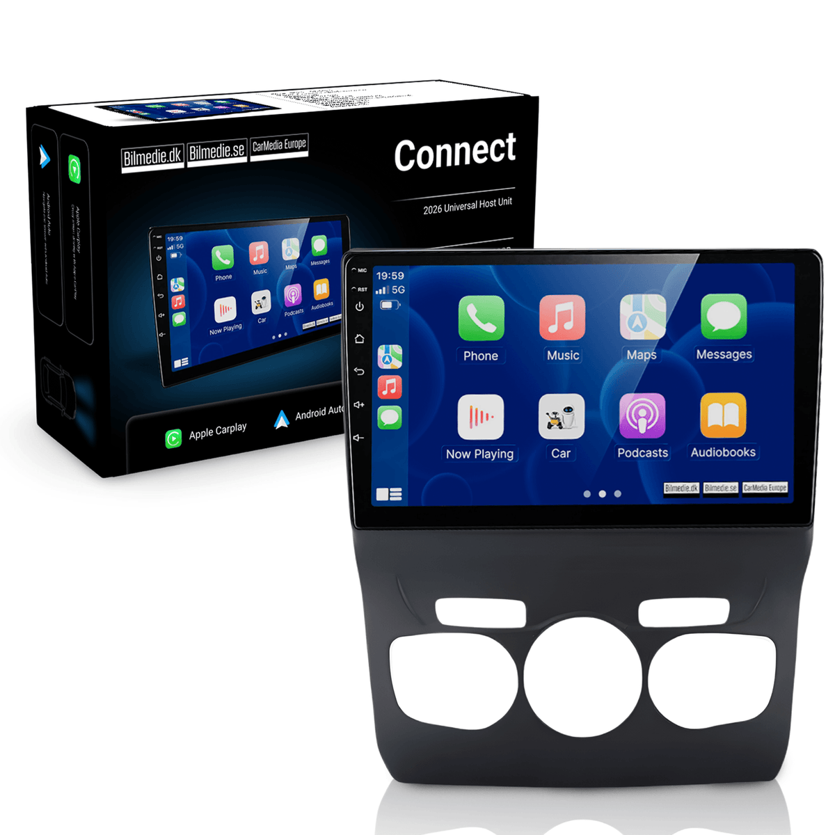 Apple CarPlay e radio Android Auto per Citroën C4 2013–2017 (10.1")