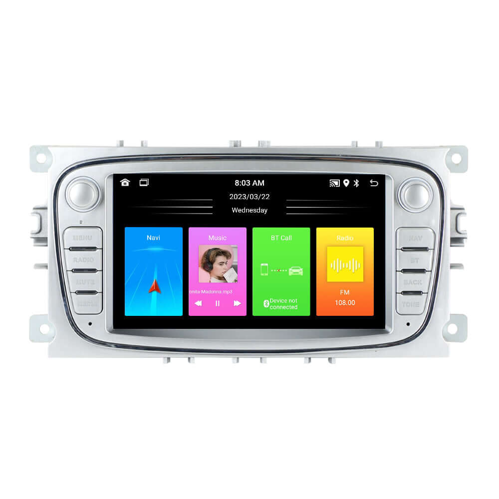 Ford (meerdere modellen) 06-12 - 7" radio met Apple CarPlay en Android Auto – Carmediaeurope.com