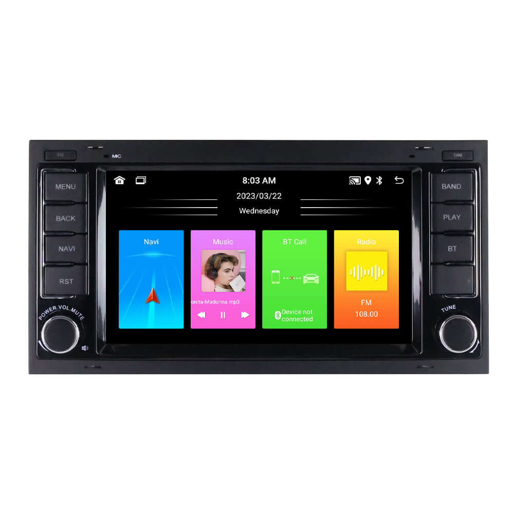 VW Transporter/Touraeg ecc. - autoradio da 7" con Apple CarPlay e Android Auto – Carmediaeurope.com