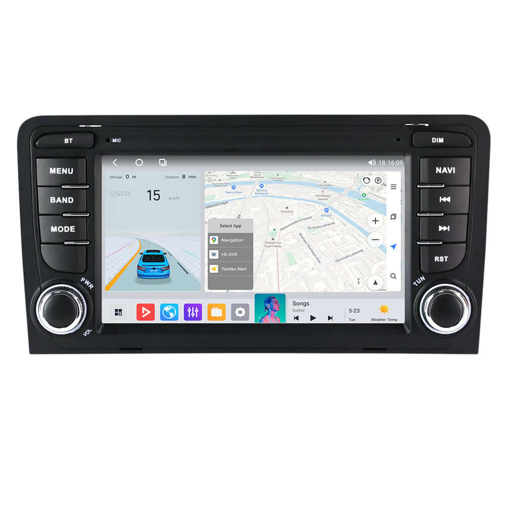 Audi A3 03-12 - Autoradio 7\" con Apple CarPlay e Android Auto (design 1) – Carmediaeurope.com