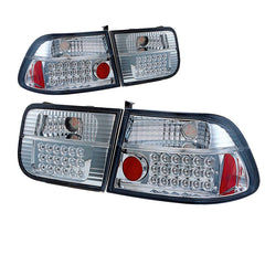 Fanali posteriori LED per Civic '96 2D cromati