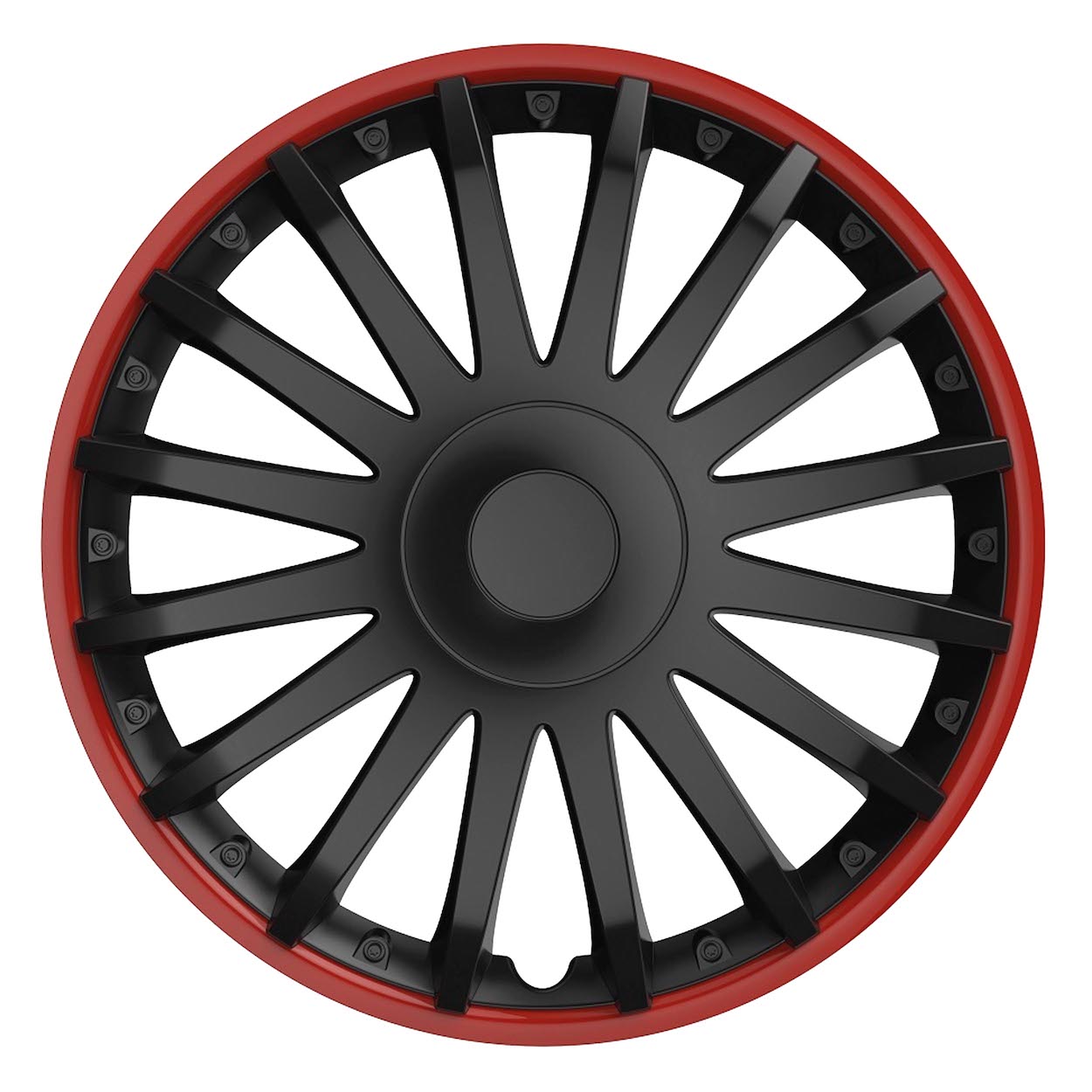 Copricerchio Versaco Crystal da 15 pollici nero e rosso