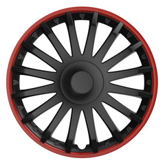 Copricerchio Versaco Crystal da 15 pollici nero e rosso