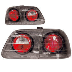 Fanali posteriori neri/carbon per Civic 4D 1999
