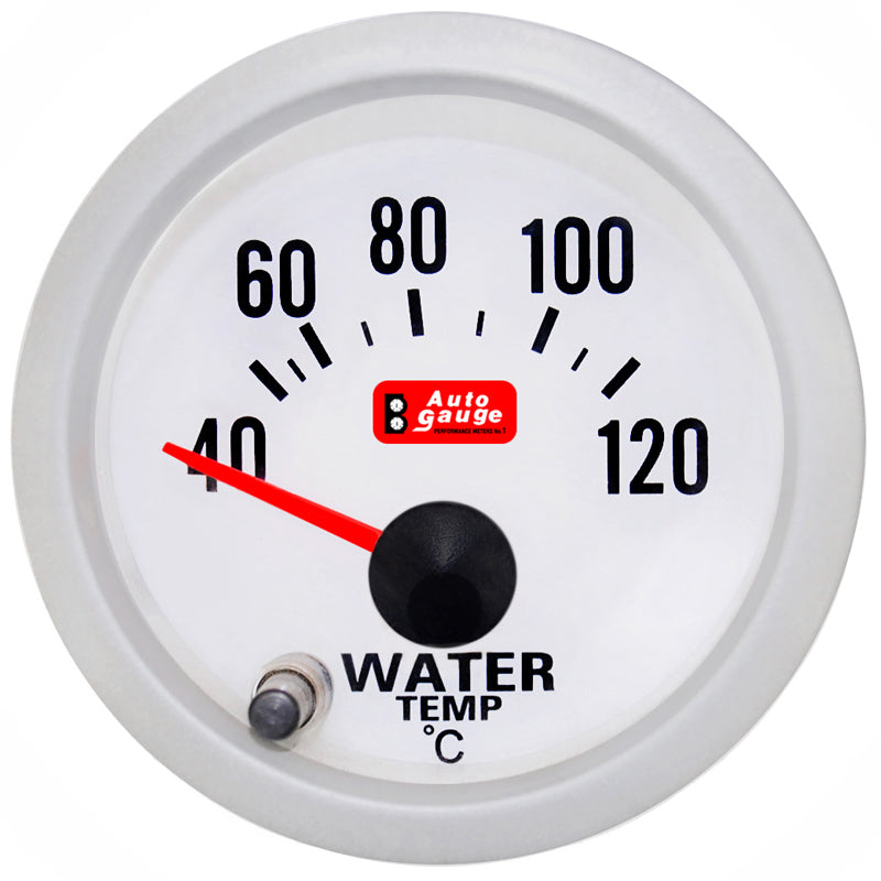 Indicatore temperatura acqua Auto Gauge da 2 pollici con 7 colori