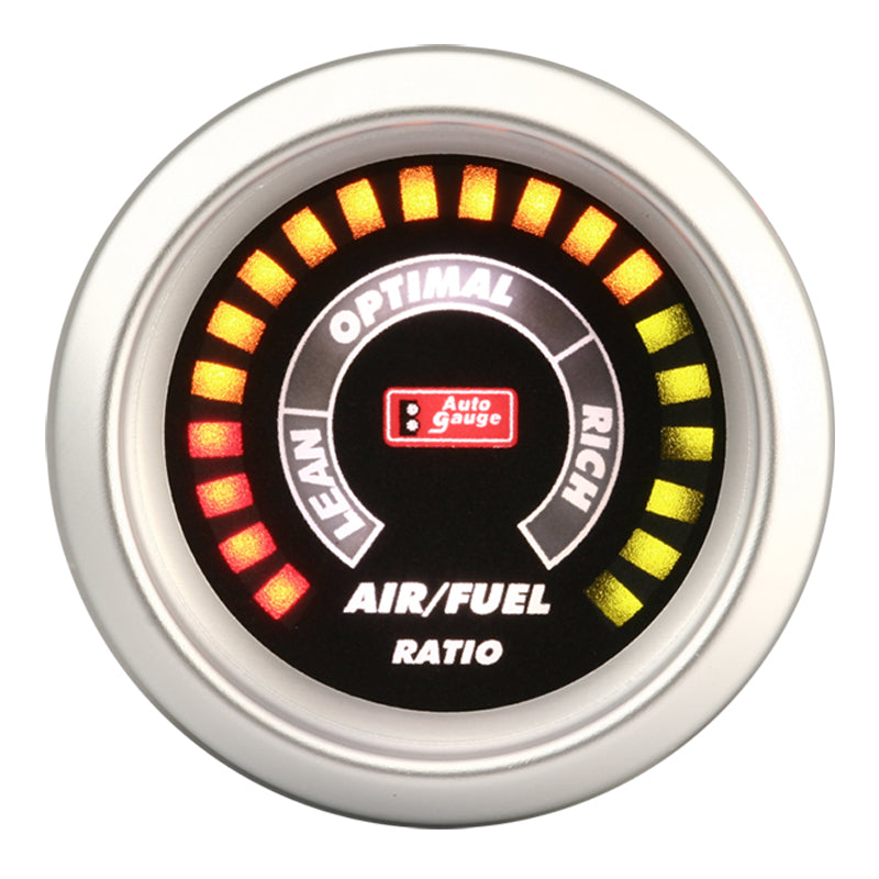 Misuratore digitale del rapporto aria/carburante nero da 5,8 cm