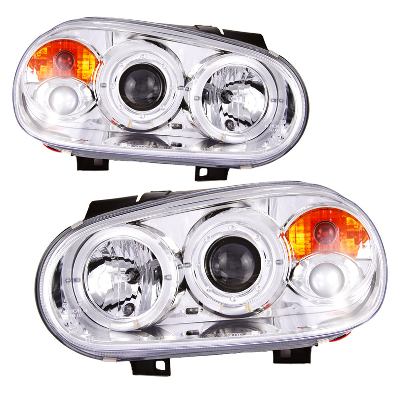 Fari anteriori bianchi per VW Golf 4 dal 1998