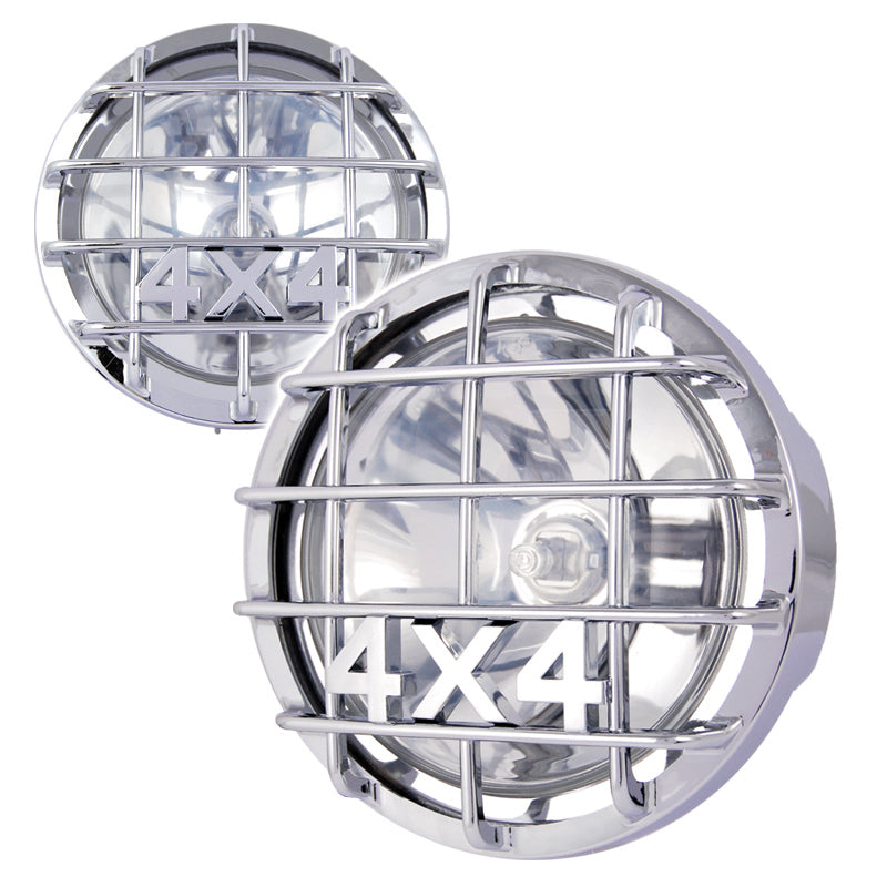 Kit fari supplementari 4x4 H3 12V 55W nichelati 2 pezzi