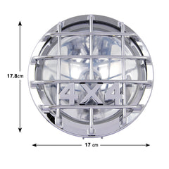 Kit fari supplementari 4x4 H3 12V 55W nichelati 2 pezzi