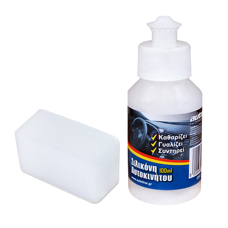 Silicone per cruscotto 100 ml con spugna