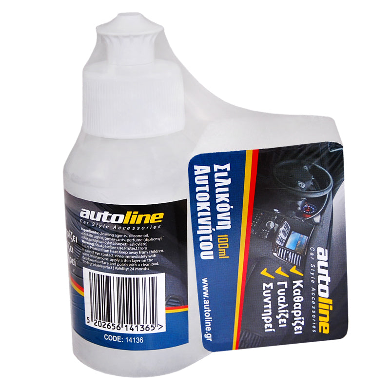 Silicone per cruscotto 100 ml con spugna