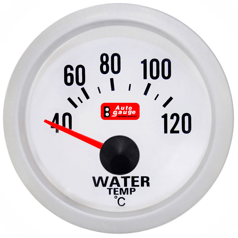 Indicatore temperatura acqua bianco da 2" con sensore