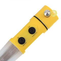 Lampada di emergenza LED con luce di avvertimento, taglia cinture e frangivetro