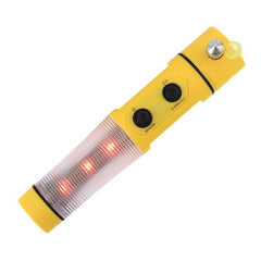 Lampada di emergenza LED con luce di avvertimento, taglia cinture e frangivetro