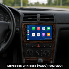Mercedes C-Klasse (W202) 1992-2001 - autoradio da 9" con Apple CarPlay e Android Auto 