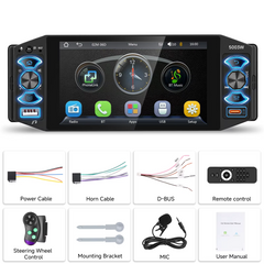 1 DIN display touch da 5\" con Apple CarPlay e Android Auto wireless 