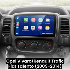 Opel Vivaro/Renault Traffic/Fiat Talento 14-21 - Radio 9" con Apple CarPlay e Android Auto