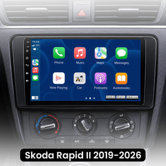 <h2>Skoda Rapid 2019-2026 autoradio 9" con Apple CarPlay e Android Auto</h2> 