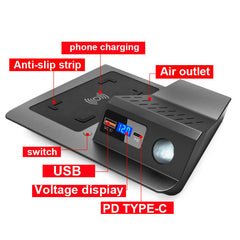 Caricatore wireless per smartphone Volkswagen Passat B8 2019-2021 con ricarica rapida da 15W 
