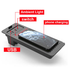 Ford F-150 / SVT Raptor 2015-2021 Caricatore wireless per smartphone con ricarica rapida da 15W 