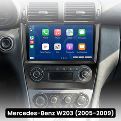 Mercedes-Benz W203 - Radio da 9" con Apple CarPlay e Android Auto