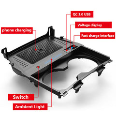 Caricatore wireless per Mazda 3 2019-2021 con ricarica rapida da 15W 
