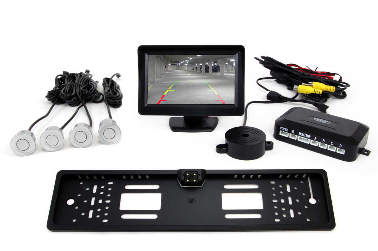 Sistema di assistenza al parcheggio con display TFT da 4,3 pollici e telecamera CAM-402