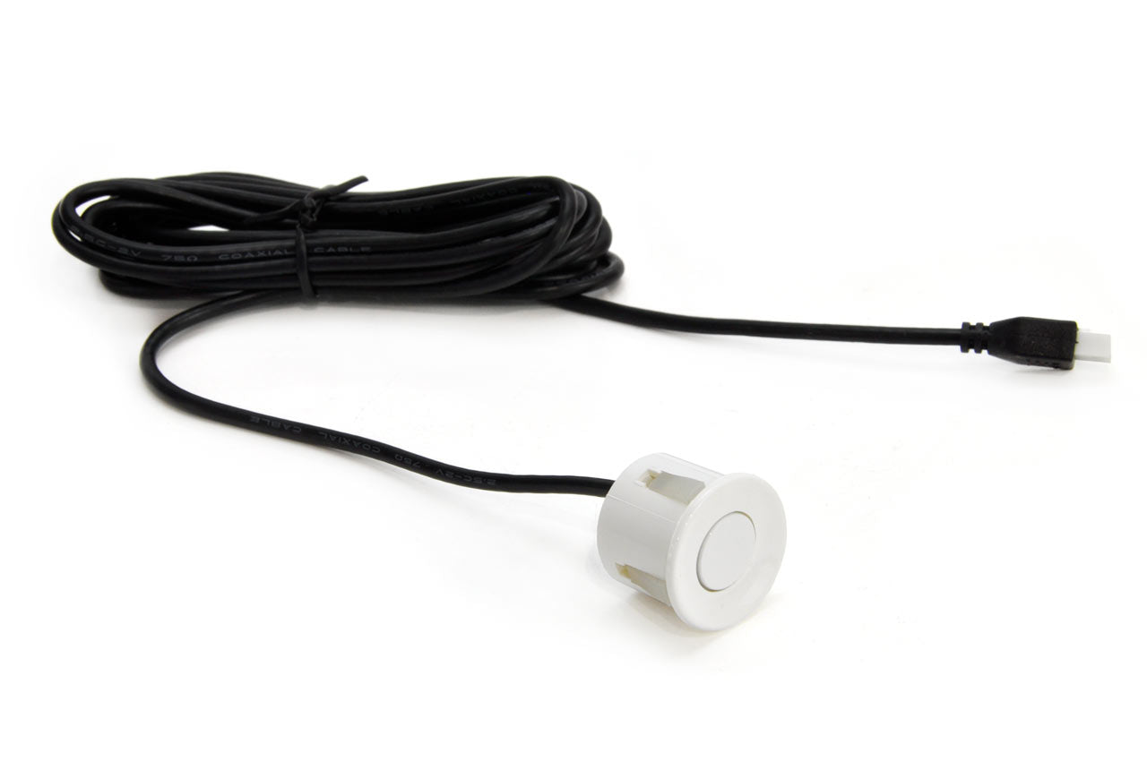 Sensore di parcheggio bianco con diametro di 22 mm