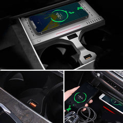 BMW X5 / X6 2019-2025 Caricatore wireless per smartphone con ricarica rapida da 15W 